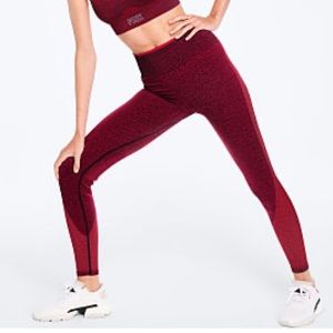 Victoria Secret Pink Red Seamless Workout Legging